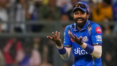 Mumbai Indians captain Hardik Pandya during the Indian Premier League (IPL) cricket match between Delhi Capitals and Mumbai Indians, at Wankhede Staduim (PTI) Mumbai Indians captain Hardik Pandya during the Indian Premier League (IPL) cricket match between Delhi Capitals and Mumbai Indians, at Wankhede Staduim (PTI)