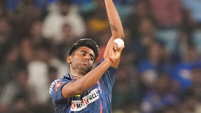 Lucknow Super Giants bowler Mayank Yadav in action. (PTI) Lucknow Super Giants bowler Mayank Yadav in action. (PTI)