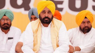 Punjab chief minister Bhagwant Mann is likely to visit Delhi chief minister Arvind Kejriwal in jail this week. (PTI)