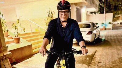 Talat Aziz has been cycling 10km every day even while he’s observing the roza