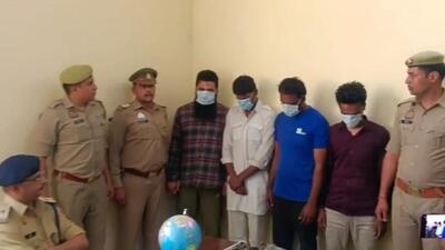 The suspects allegedly pretended to make lathe machines, and packaging in the factory, but actually produced illegal weapon. (HT Photo) The suspects allegedly pretended to make lathe machines, and packaging in the factory, but actually produced illegal weapon. (HT Photo)