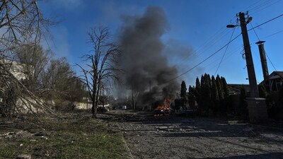 A Russian missile attack on Monday hit an industrial facility in Ukraine's southern city of Zaporizhzhia, injuring at least six people, local authorities said. (Representational picture) (REUTERS)