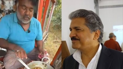 The truck driver (left), who is Anand Mahindra's Monday motivation, has over 1.5 million followers on YouTube. (X/@anandmahindra) The truck driver (left), who is Anand Mahindra's Monday motivation, has over 1.5 million followers on YouTube. (X/@anandmahindra)