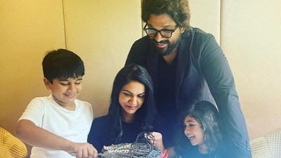 Allu Arjun often shares pictures with his family on his social media. The actor got hitched to Sneha Reddy on March 6, 2011. He has two children: son Ayaan, and daughter Arha. Allu Arjun often shares pictures with his family on his social media. The actor got hitched to Sneha Reddy on March 6, 2011. He has two children: son Ayaan, and daughter Arha.