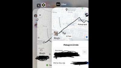 The screenshot was shared by the X user, who got the same driver arriving in his White Tyoto Etios to pick him up. (X/@shek_dev) The screenshot was shared by the X user, who got the same driver arriving in his White Tyoto Etios to pick him up. (X/@shek_dev)