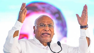 Congress President Mallikarjun Kharge (PTI) Congress President Mallikarjun Kharge (PTI)