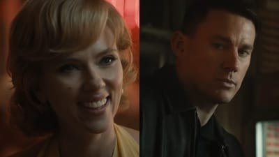 Scarlett Johansson and Channing Tatum in Fly Me to the Moon. Scarlett Johansson and Channing Tatum in Fly Me to the Moon.