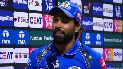 Hardik Pandya reacts after first win as MI captain Hardik Pandya reacts after first win as MI captain