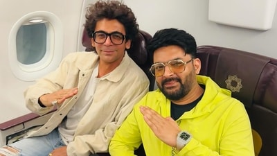 Kapil Sharma posted a photo with Sunil Grover. Kapil Sharma posted a photo with Sunil Grover.