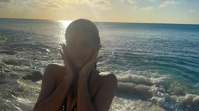 Kylie Jenner also posted a bunch of pictures on her Instagram where she was seen on the beach in a silver swimsuit. “Back in paradise,” she captioned the post. Kylie Jenner also posted a bunch of pictures on her Instagram where she was seen on the beach in a silver swimsuit. “Back in paradise,” she captioned the post.