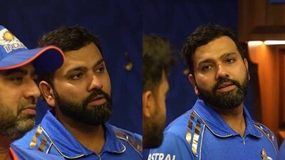 Rohit Sharma gave a dressing-room speech after MI's first win in IPL 2024 Rohit Sharma gave a dressing-room speech after MI's first win in IPL 2024