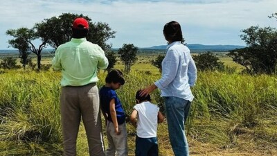 The family takes in the sights at Serengeti during their most recent trip. The family takes in the sights at Serengeti during their most recent trip.