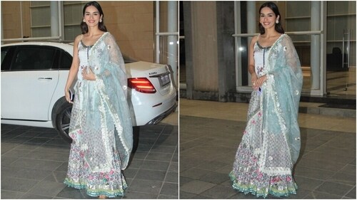 Manushi Chhillar at Ali Abbas Zafar's Iftar party. (HT Photo/Varinder Chawla) Manushi Chhillar at Ali Abbas Zafar's Iftar party. (HT Photo/Varinder Chawla)