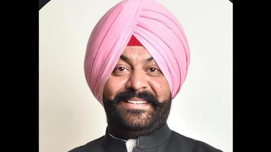 Phillaur MLA Vikramjit Singh Chaudhary has resigned as the chief whip of the party in the Punjab Vidhan Sabha (HT photo)