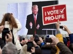 Abortion rights should be left up to US states to decide, Republican presidential candidate Donald Trump said on April 8, 2024, effectively rejecting a national abortion ban after months of mixed signals on one of the November election's most contentious issues. (Photo by OLIVIER DOULIERY / AFP)(AFP)