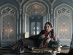 Manisha Koirala in a still from Heeramandi trailer.