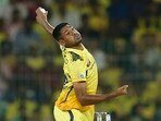 Chennai Super Kings' Mustafizur Rahman bowls a delivery during the Indian Premier League cricket match vs Kolkata Knight Riders in Chennai