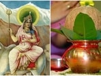 Chaitra Navratri 2024 Day 1: Maa Shailputri is worshipped on the first day of Chaitra Navratri. On this day, Ghatasthapana is also performed. (Pinterest)