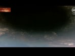 Solar eclipse as seen from the space. Solar eclipse as seen from the space.