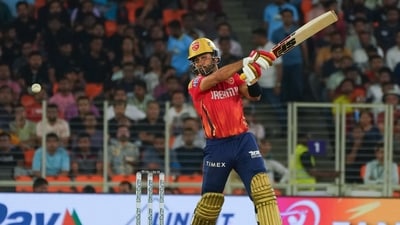 Punjab Kings' Shashank Singh plays a shot during the match against Gujarat Titans in the Indian Premier League (IPL) 2024, at Narendra Modi Stadium (ANI) Punjab Kings' Shashank Singh plays a shot during the match against Gujarat Titans in the Indian Premier League (IPL) 2024, at Narendra Modi Stadium (ANI)