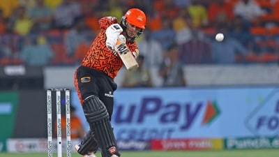 Sunrisers Hyderabad's Abhishek Sharma plays a shot (ANI  )