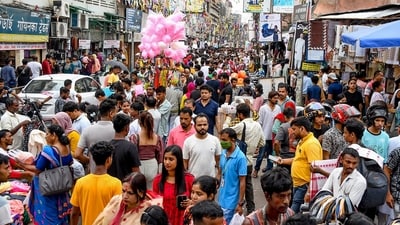 People throng fancy Bazaar ahead of Rongali Bihu festival in Guwahati. (ANI) People throng fancy Bazaar ahead of Rongali Bihu festival in Guwahati. (ANI)