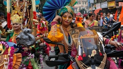 Maharashtrians across the country enthusiastically observe the festival of Gudi Padwa, marking the beginning of the traditional Hindu New Year (AP) Maharashtrians across the country enthusiastically observe the festival of Gudi Padwa, marking the beginning of the traditional Hindu New Year (AP)