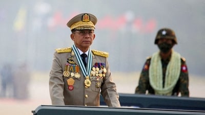 Myanmar's junta chief Senior General Min Aung Hlaing (REUTERS)