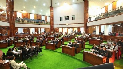 Besides the ruling NDPP and BJP, the state assembly currently consists of seven NCP, five NPP, two NPF, two RPI (A), two LJP (RV), one JD (U) and four Independent MLAs. (X/RajBhavanKohima) Besides the ruling NDPP and BJP, the state assembly currently consists of seven NCP, five NPP, two NPF, two RPI (A), two LJP (RV), one JD (U) and four Independent MLAs. (X/RajBhavanKohima)