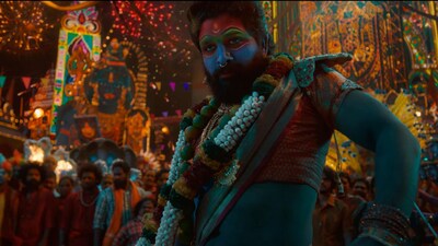 Allu Arjun in a still from Pushpa 2 The Rule. Allu Arjun in a still from Pushpa 2 The Rule.