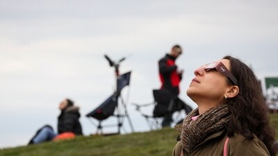 NASA has shared the captivating live stream on its official broadcast channel on YouTube to witness the solar eclipse.&nbsp;&nbsp; (REUTERS)