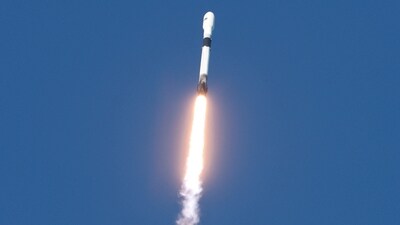 SpaceX's Falcon 9 rocket carried the Tata TSAT-1A satellite into space. (REUTERS)