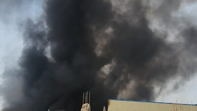 Delhi's Mundka fire. Delhi's Mundka fire.