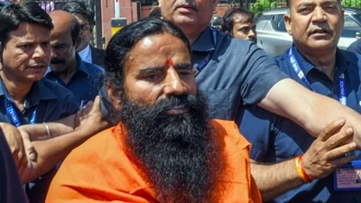 Yog Guru Baba Ramdev leaves the Supreme Court after appearing in the misleading advertisement case filed against the Patanjali Ayurveda in New Delhi on Tuesday. (ANI) Yog Guru Baba Ramdev leaves the Supreme Court after appearing in the misleading advertisement case filed against the Patanjali Ayurveda in New Delhi on Tuesday. (ANI)