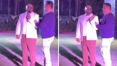 Salman Khan sings along with B Praak in the new video. Salman Khan sings along with B Praak in the new video.