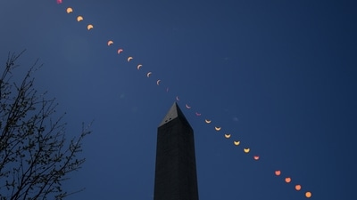 Total Solar Eclipse 2024: Eclipse mania sweeps North America as millions gaze skyward in wonder. (NASA) Total Solar Eclipse 2024: Eclipse mania sweeps North America as millions gaze skyward in wonder. (NASA)