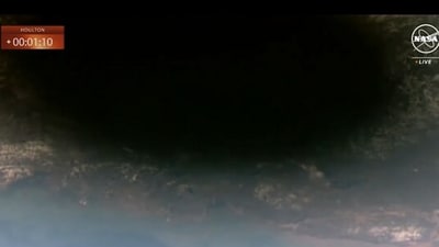 Solar eclipse as seen from the space. (Instagram/@ISS) Solar eclipse as seen from the space. (Instagram/@ISS)