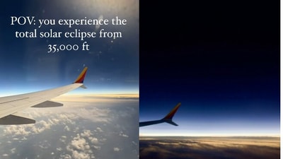 Snapshot of the solar eclipse from a plane. Snapshot of the solar eclipse from a plane.