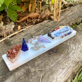 You can use a Selenite charging plate to charge your crystals You can use a Selenite charging plate to charge your crystals