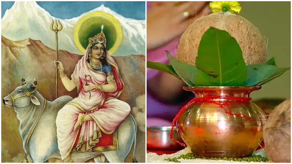Chaitra Navratri 2024 Day 1: Maa Shailputri is worshipped on the first day of Chaitra Navratri. On this day, Ghatasthapana is also performed. (Pinterest) Chaitra Navratri 2024 Day 1: Maa Shailputri is worshipped on the first day of Chaitra Navratri. On this day, Ghatasthapana is also performed. (Pinterest)