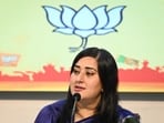 BJP candidate for Lok Sabha elections Bansuri Swaraj (Sanchit Khanna/ Hindustan Times)
