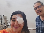 Delhi BJP leader Bansuri Swaraj injures eye during campaigning (Twitter)