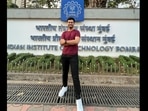 Microsoft engineer Nishant Chahar posing for the camera in front of IIT Bombay. Microsoft engineer Nishant Chahar posing for the camera in front of IIT Bombay.