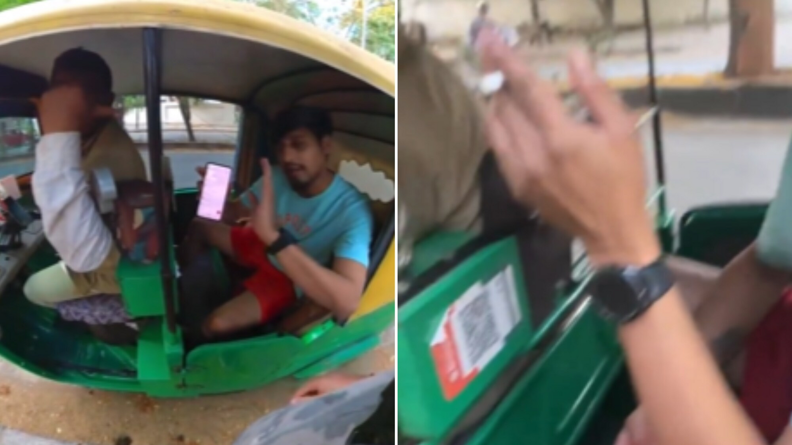 Bengaluru man argues with passenger smoking in auto, says burning cigarette touched his leg. Police responds to video - Vimarsana News