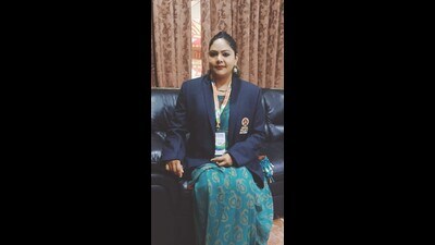 “We hope that Priyanka will become an inspiration for the youth to vote. She will go to schools, colleges and among common people to make people aware about voting,” said Panchkula deputy commissioner and district election officer Sushil Sarwan. (HT Photo)