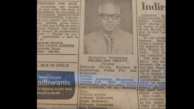 Snapshot of the ad from 1979. (X/@outofofficedaku) Snapshot of the ad from 1979. (X/@outofofficedaku)