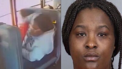Littleton Public School bus aide Kiarra Jones fired, and arrested after assaulting three autistic child (Arapahoe County/X) Littleton Public School bus aide Kiarra Jones fired, and arrested after assaulting three autistic child (Arapahoe County/X)