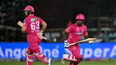 RR vs GT: Rajasthan Royals' captain Sanju Samson (R) and Jos Buttler (AFP) RR vs GT: Rajasthan Royals' captain Sanju Samson (R) and Jos Buttler (AFP)