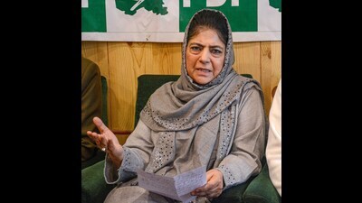 Former J&K chief minister and the PDP president Mehbooba Mufti on Tuesday asked the J&K government to take action against those who attacked a group of people who were on way to offer Eid prayers in Rajouri. (PTI File)