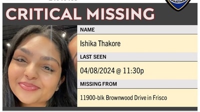 Missing Indian-American student, Ishika Thakore found safe Missing Indian-American student, Ishika Thakore found safe